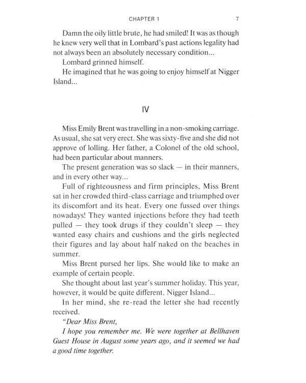 Ten Little Niggers = Десять негритят. Книга для чтения на англ.яз. Уровень В1