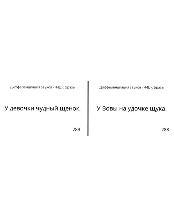 Звукварик 2: 125 карточек для автоматизации и дифференциации шипящих [ш, ж, ч, щ] звуков в словосочетаниях, фразах и стихах. 4-7 лет :
