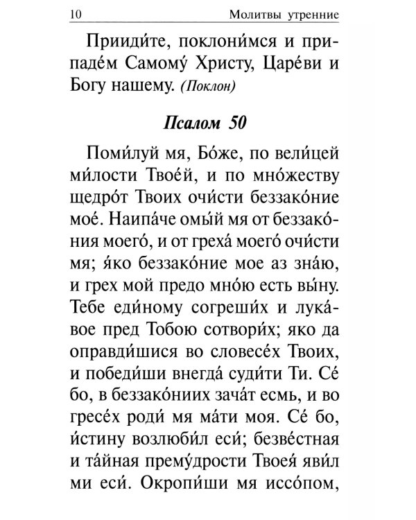 Православный молитвослов крупным шрифтом на каждый день и час с раздельными канонами