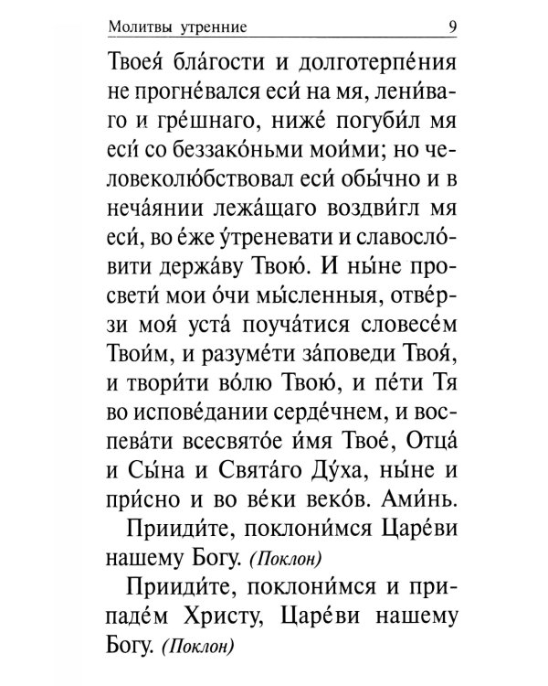 Православный молитвослов крупным шрифтом на каждый день и час с раздельными канонами