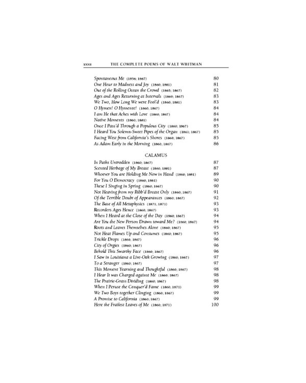 The Complete Poems of Walt Whitman