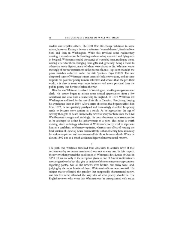 The Complete Poems of Walt Whitman