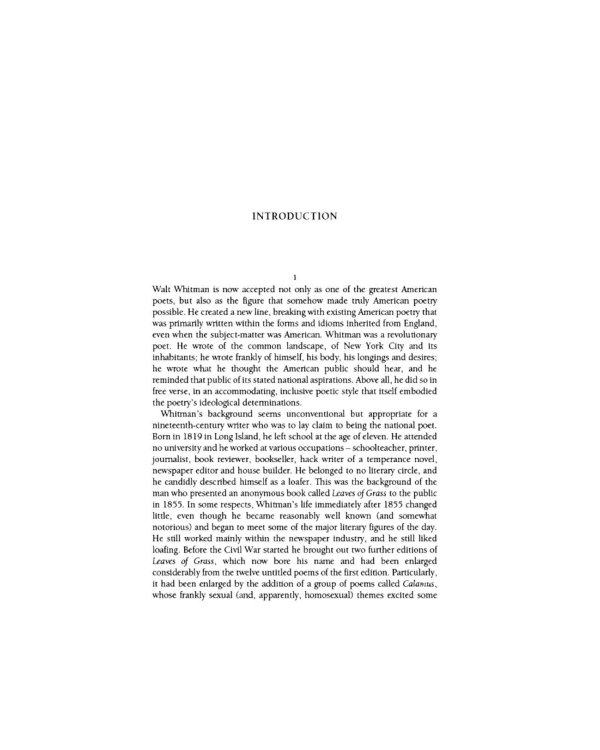 The Complete Poems of Walt Whitman