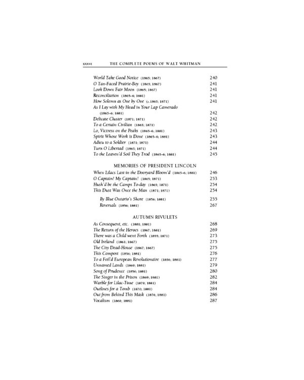The Complete Poems of Walt Whitman
