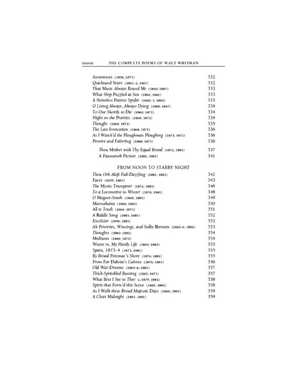 The Complete Poems of Walt Whitman