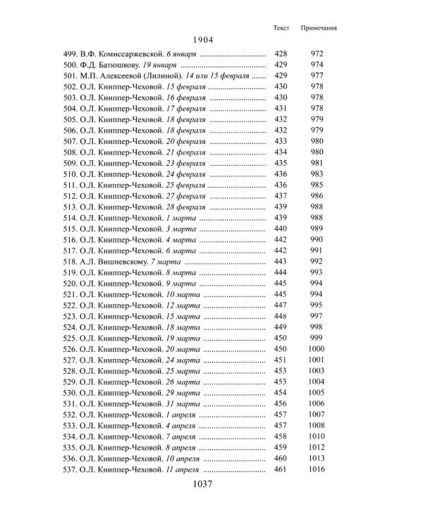 Письма мхатовцам. 1898-1904