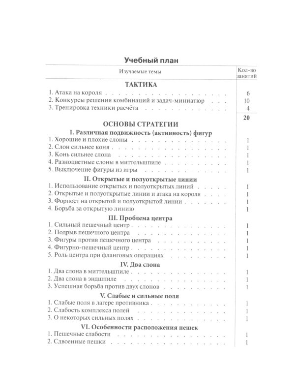 Программа подготовки шахматистов II разряда