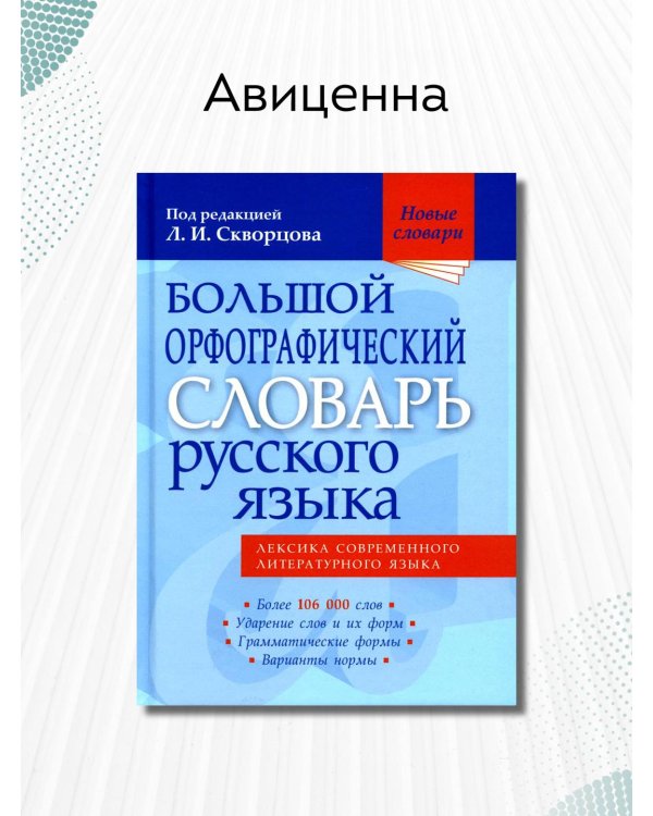 Большой орфографический словарь русского языка