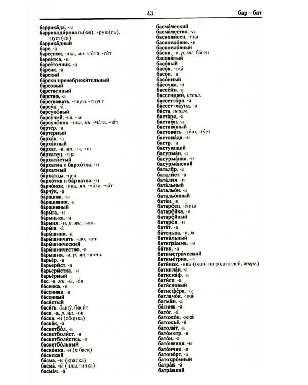 Большой орфографический словарь русского языка