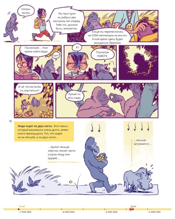 Путешествие во времени. Эволюция человека: комикс
