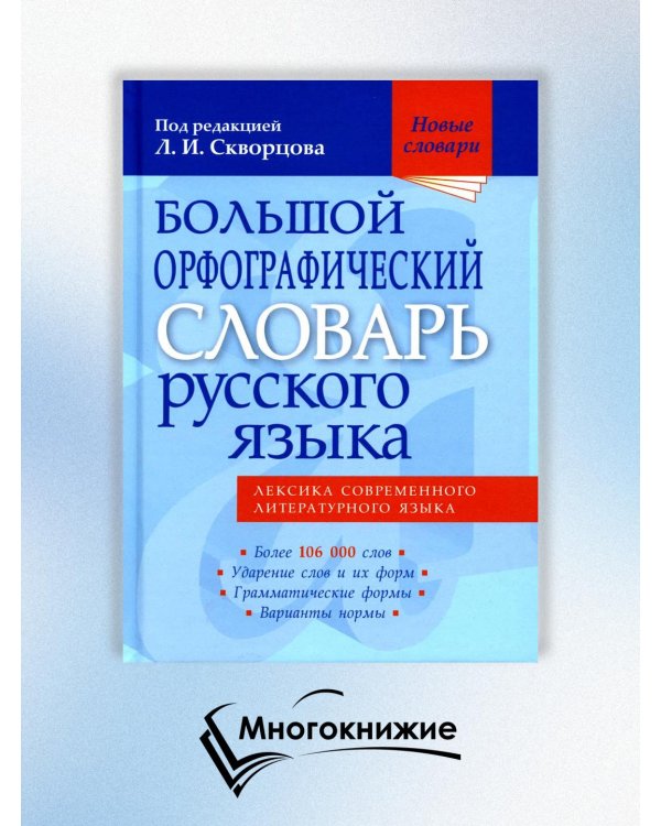 Большой орфографический словарь русского языка