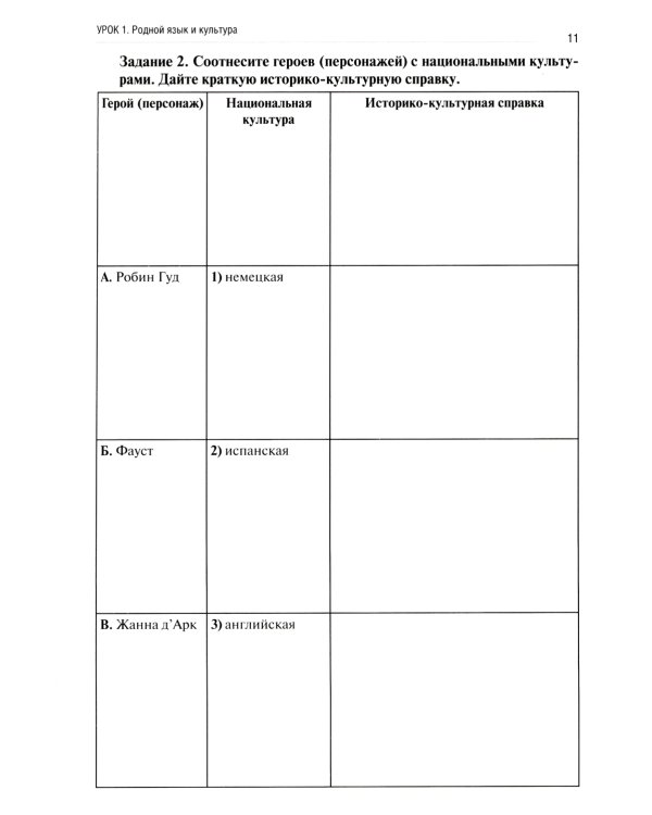 Родной язык: рабочая тетрадь: углубленный уровень