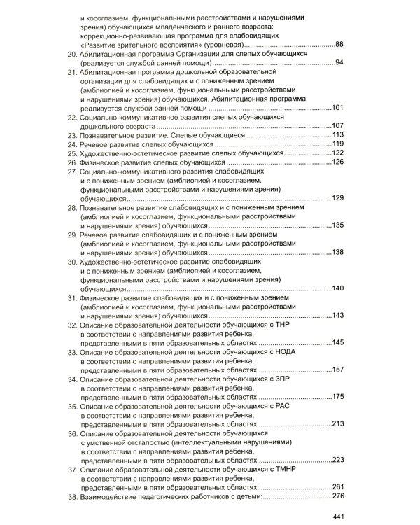 Федеральная адаптированная образовательная программа дошкольного образования для обучающихся с ограниченными возможностями здоровья
