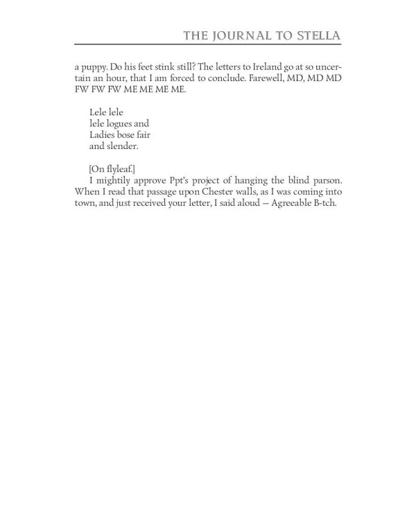 The Journal to Stella