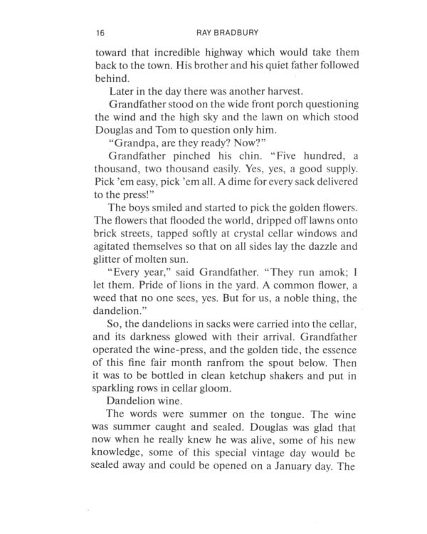 Dandelion Wine = Вино из одуванчиков: книга для чтения на англ.яз. Уровень В1