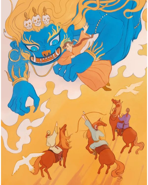 Мангас и трое смелых братьев. Калмыцкие сказки