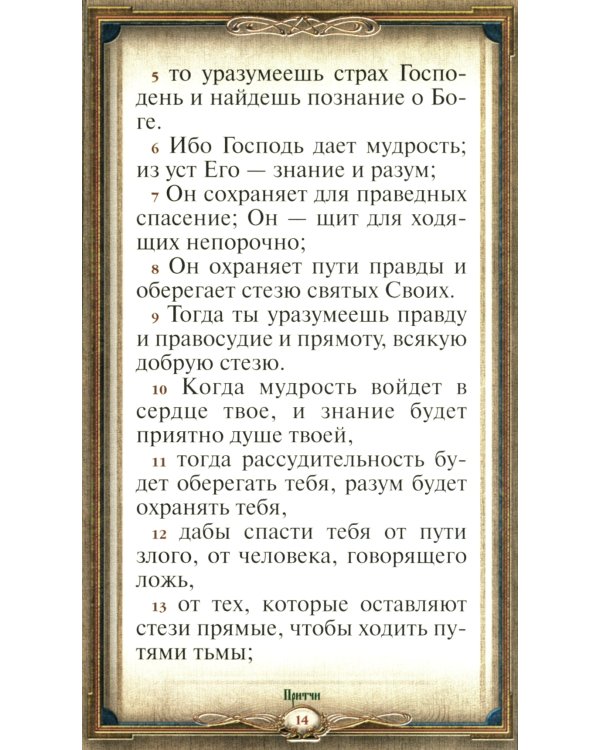 Книга Премудрости (кожа, зол. тиснен, с закладкой)