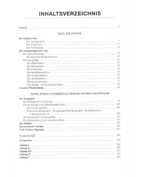Ubungen zur deutschen Grammatik = Упражнения по грамматике немецкого языка. Синтаксис