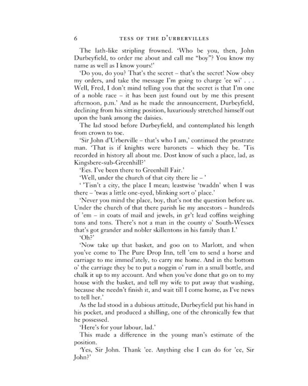 Tess of the d’Urbervilles