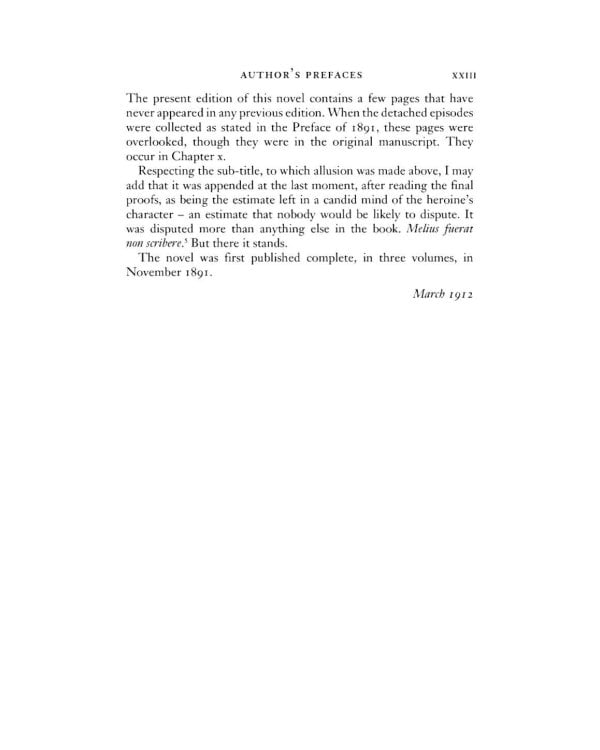 Tess of the d’Urbervilles