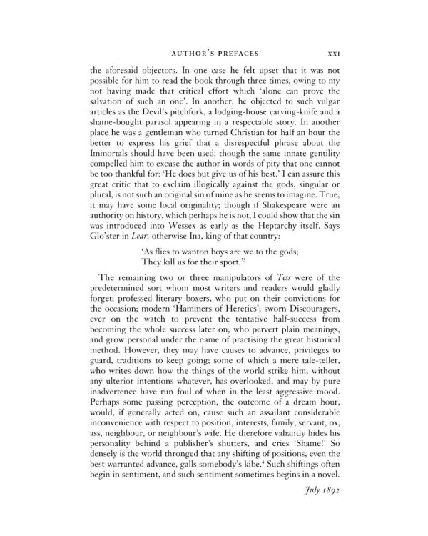 Tess of the d’Urbervilles