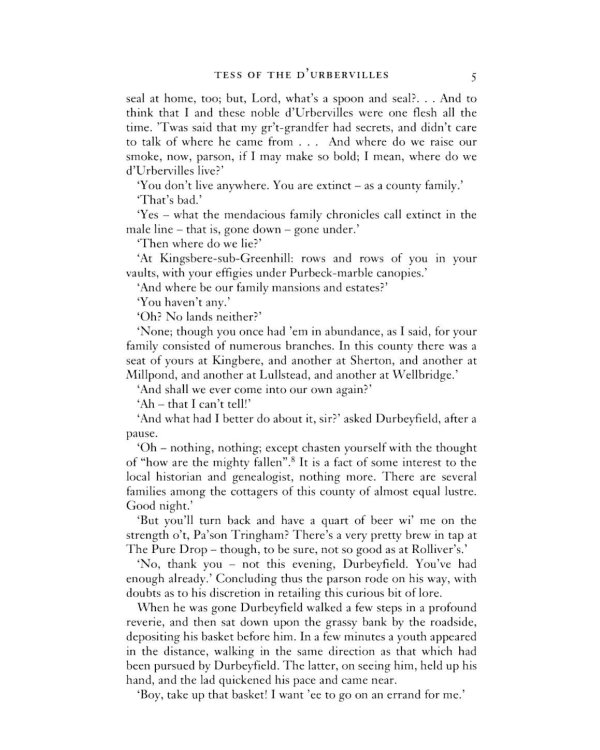 Tess of the d’Urbervilles