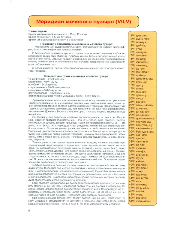 Атлас акупунктурных точек и меридианов. Вып. 8. 2-е изд