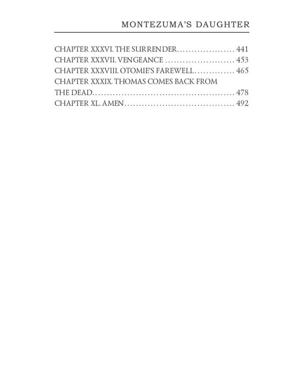 Montezuma’s Daughter