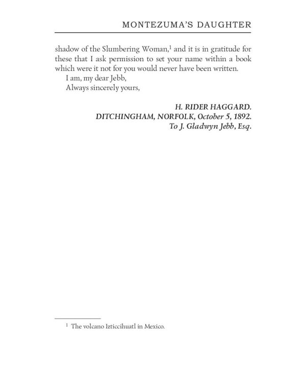 Montezuma’s Daughter