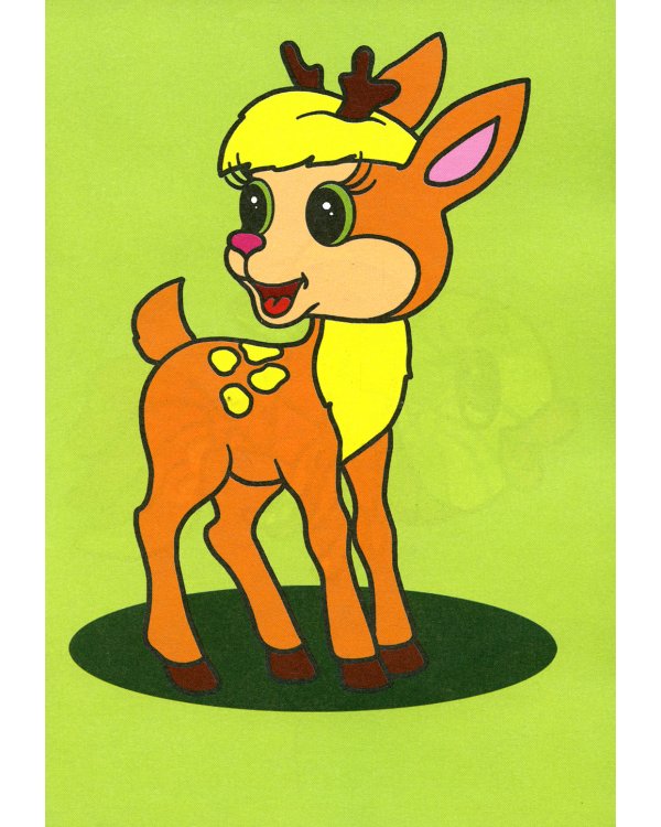 Посмотри и раскрась. Медвежонок