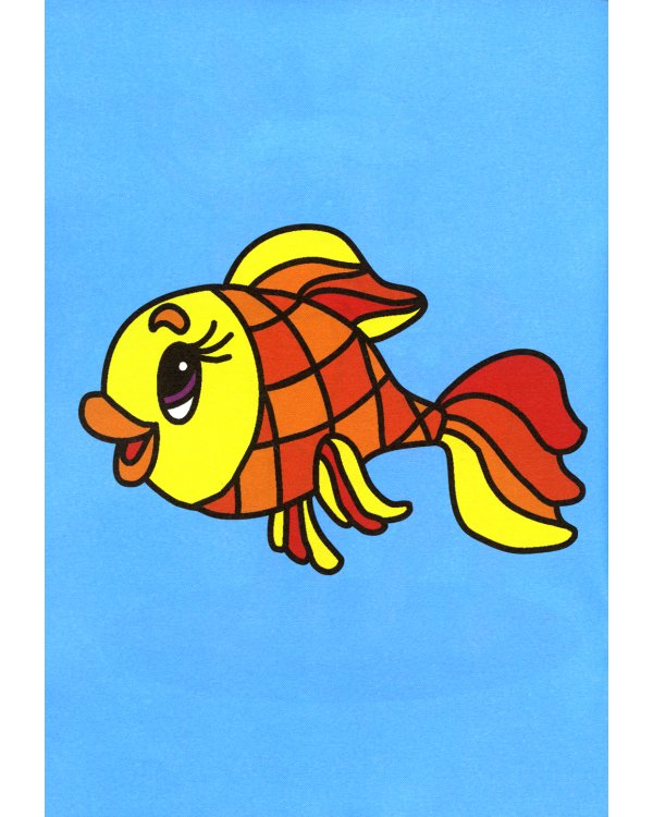 Посмотри и раскрась. Медвежонок