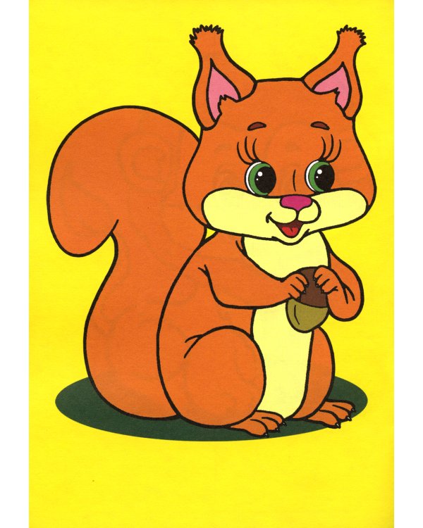 Узнай и раскрась. Котенок