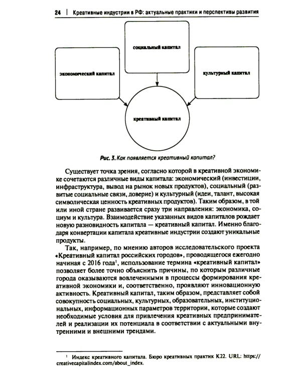 Креативные индустрии в РФ: актуальные практики и перспективы развития: монография
