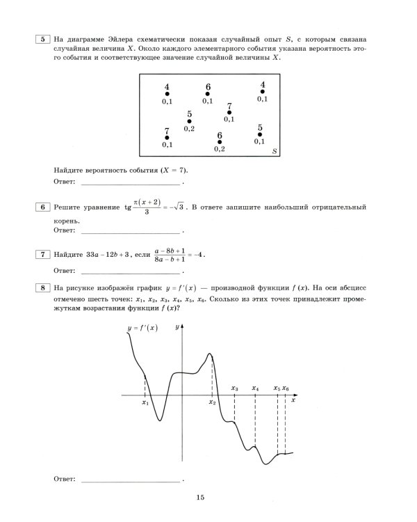 Егэ 2025. Математика. Профильный уровень. 50 вариантов. Типовые варианты экзаменационных заданий