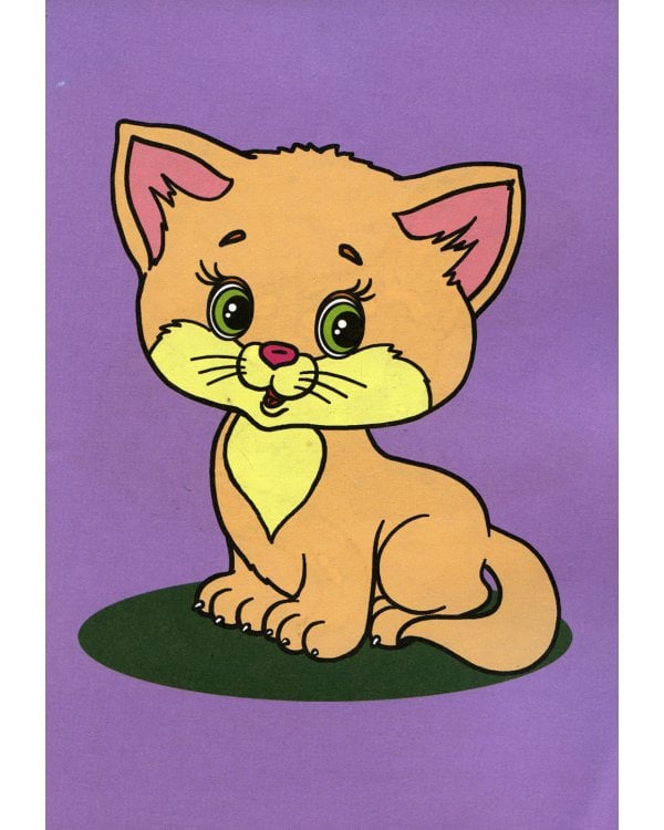 Узнай и раскрась. Щенок