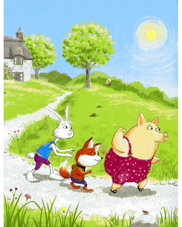 Как медведь и свинка учились делиться