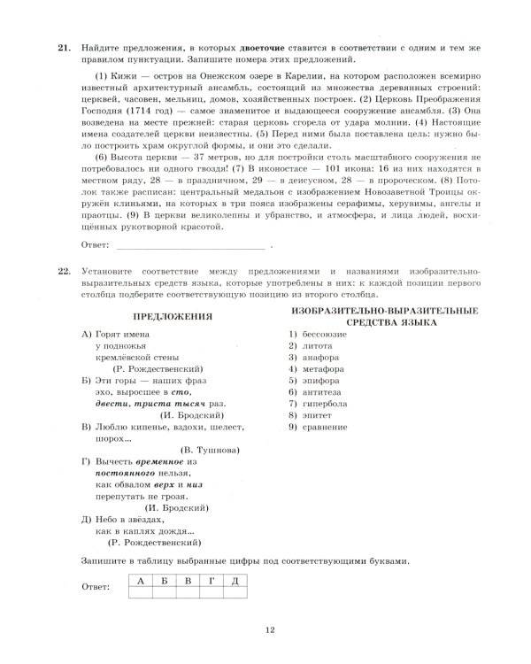 ЕГЭ 2025. Русский язык. Экзаменационный тренажер. 20 вариантов