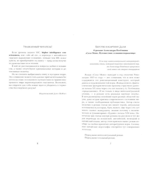 Соло Моно. Путешествие сознания пораженца