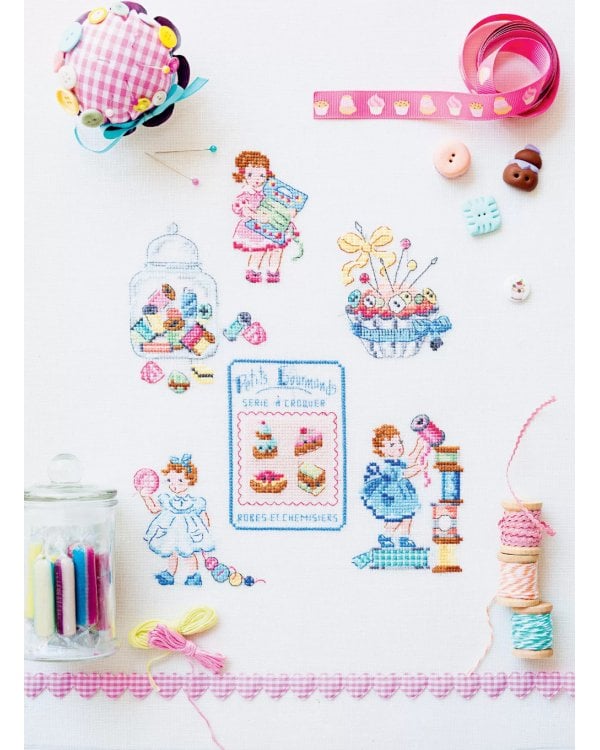 Французская вышивка крестом. Волшебная мастерская Вероник Ажинер (лиловая)