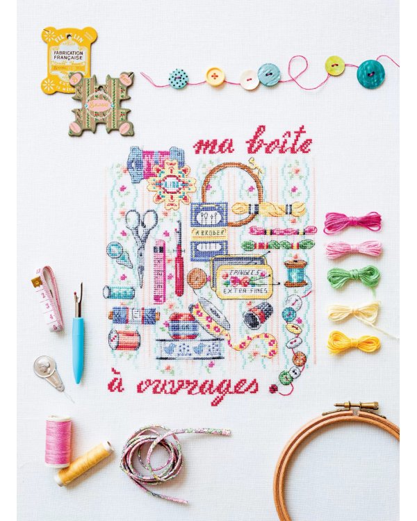 Французская вышивка крестом. Волшебная мастерская Вероник Ажинер (лиловая)