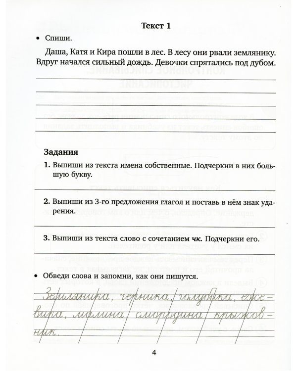 Закрепляем навыки грамотного письма: Контрольное списывание. Чистописание. Тексты для изложений. 1-4 кл