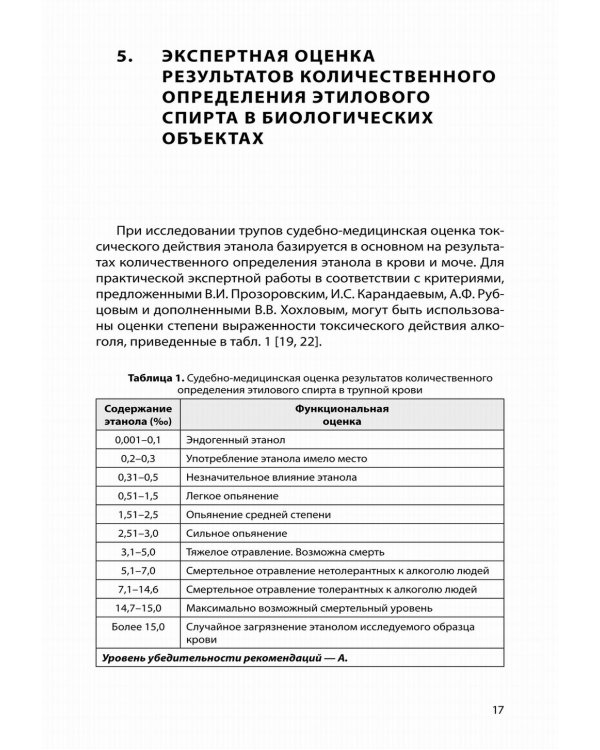 Судебно-медицинская экспертиза отравления алкоголем: методические рекомендации