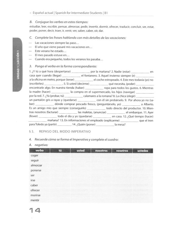 Espanol actual. Spanish for Intermediate Students: textbook: B1 = Espanol actual. Испанский для продолжающих: Учебник: уровень B1