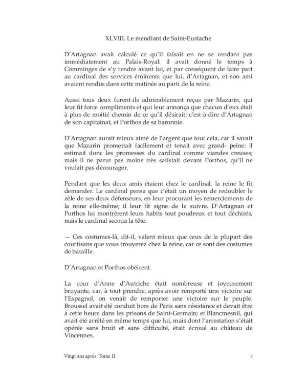 Vingt Ans Apres. Tome 2