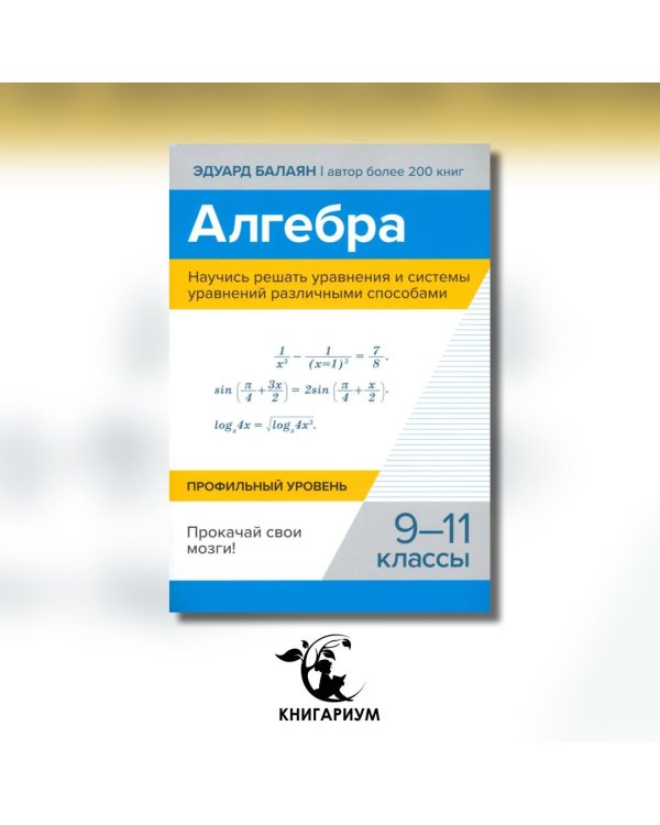 Алгебра. Научись решать уравнения и системы уравнений различными способами. 9-11 классы. Профильный уровень
