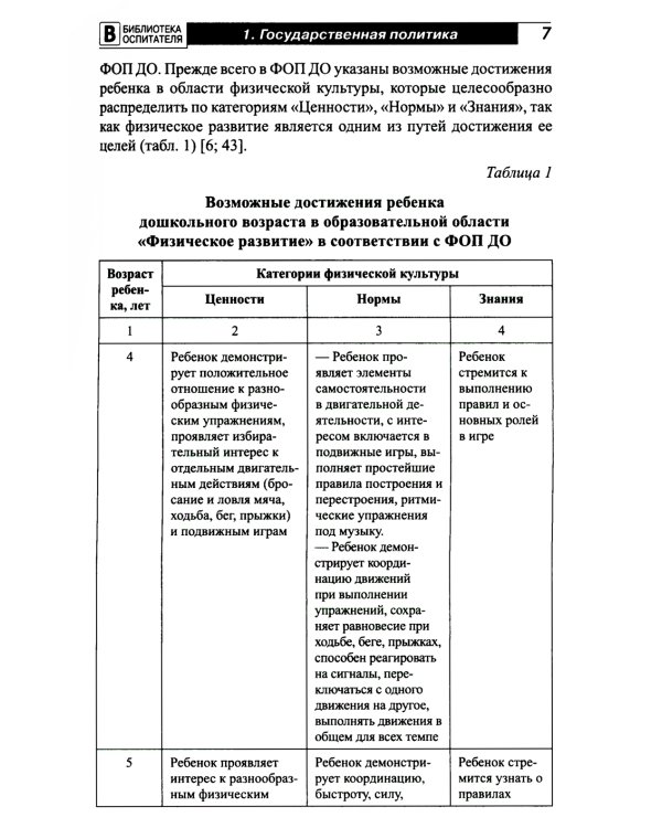 Организация физического развития детей в системе дошкольного образования: методическое пособие