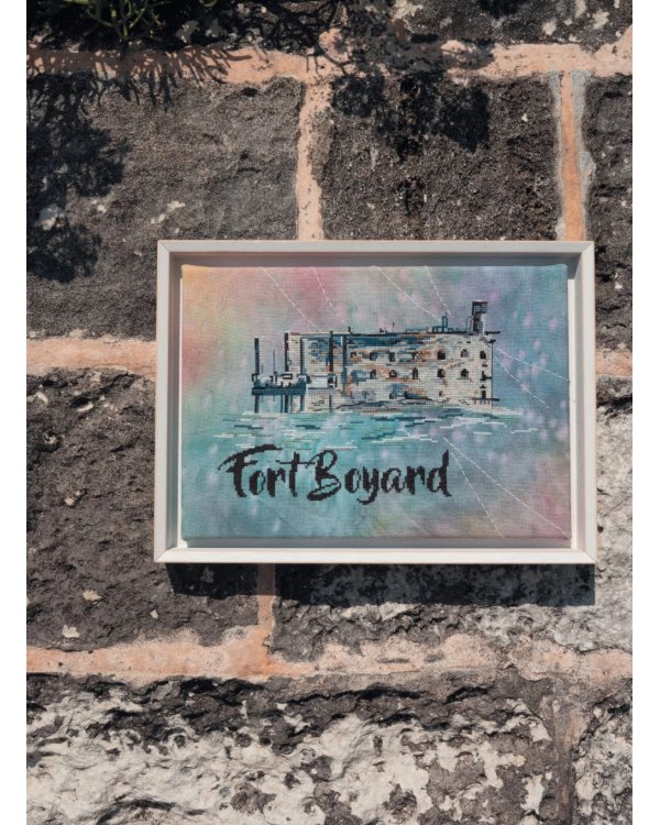 Французская вышивка крестом. Все оттенки океана Изабель Вотье: 20 крупных схем (розовая)