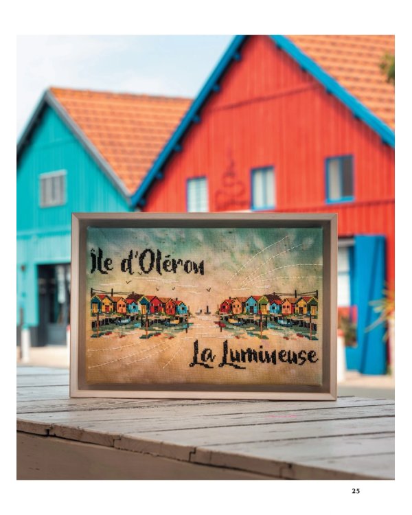 Французская вышивка крестом. Все оттенки океана Изабель Вотье: 20 крупных схем (розовая)