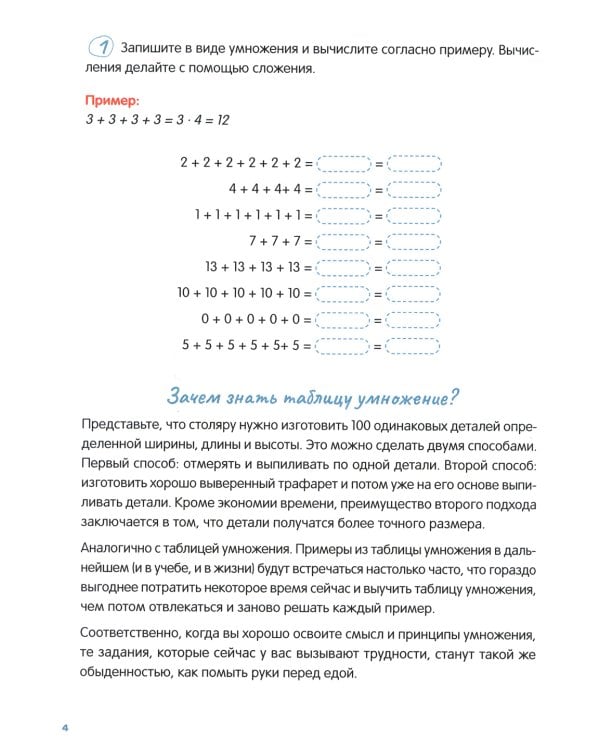 Таблица умножения с нуля до полного закрепления