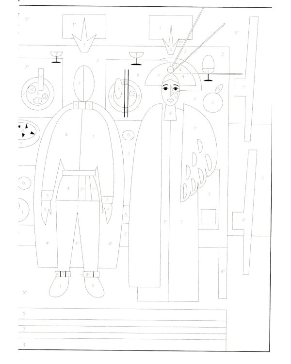 Рисую как великий художник (комплект из 3-х двусторонних раскрасок)
